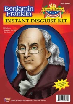 Forum Novelties Heroes In History Instant Disguise Kit- Benjamin Franklin