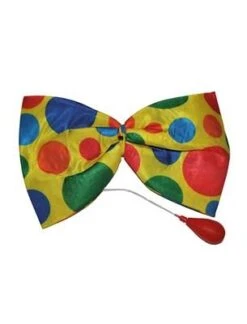 FUNNY FASHION Jumbo Squirting Clown Bow Tie