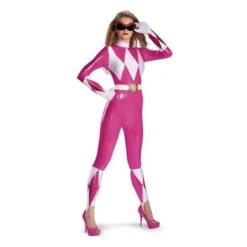 Disguise Pink Power Ranger Costume Deluxe - Adult