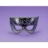 Forum Novelties Half Style Mask Black W/Silver Trim