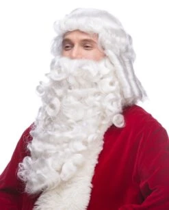 Professional Quality Teviron Santa Claus Wig And Beard Set