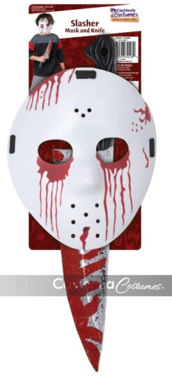 Slasher Hockey Mask And Knife Kit