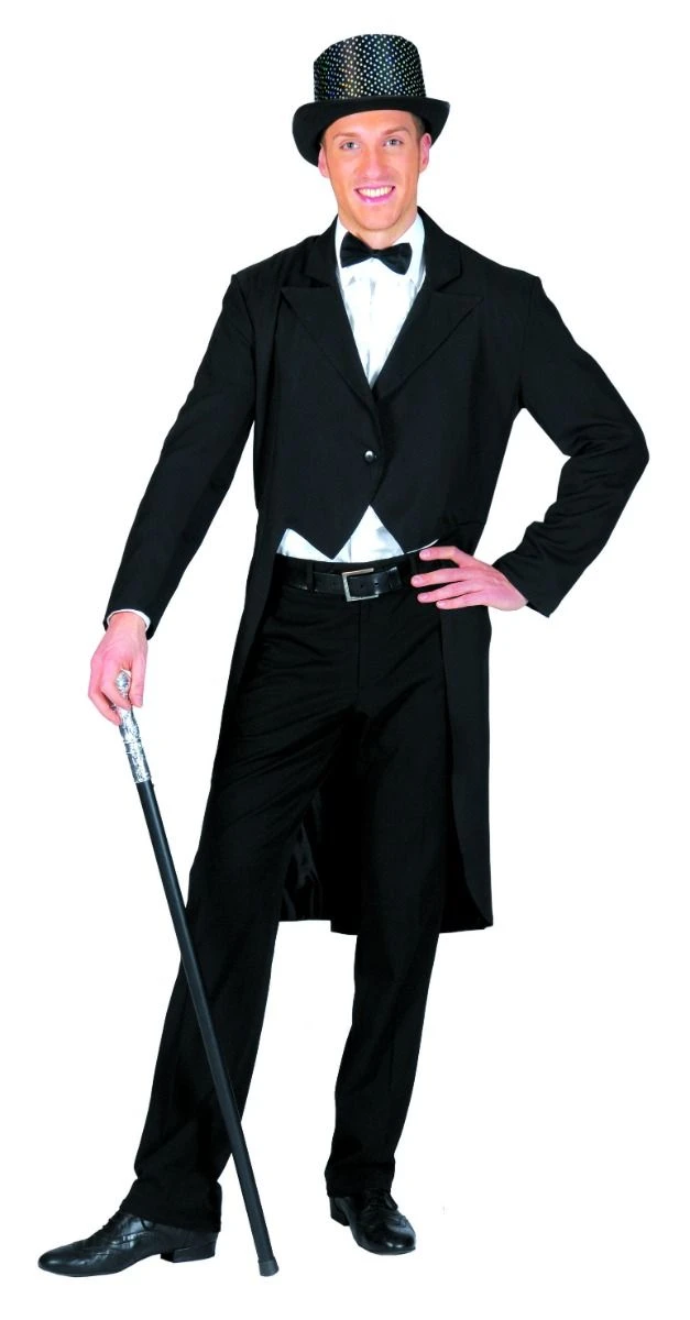 FUNNY FASHION It's Broadway Tailcoat - Adult Costume 1 FUNNY FASHION It's Broadway Tailcoat - Adult Costume