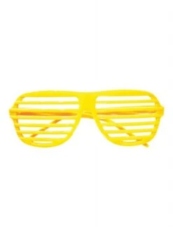 FUNNY FASHION Neon Shutter Shades -Caufields Store 60991 yellow