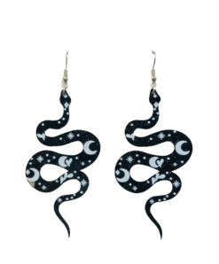 Luna Snake Acrylic Earrings