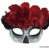 Day Of The Dead Mask With Flowers