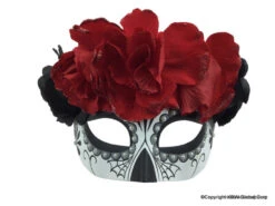 Day Of The Dead Mask With Flowers