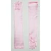 Forum Novelties Long Satin Gloves- Pink