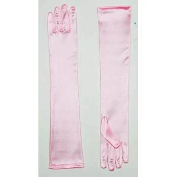 Forum Novelties Long Satin Gloves- Pink 1 Forum Novelties Long Satin Gloves- Pink