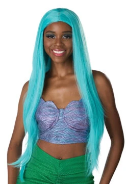 Extra Long Cosplay Wig Teal, Pink, Orange And Lavender