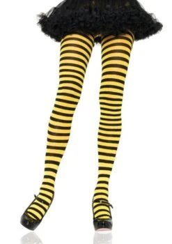 LEG AVENUE Opaque Striped Tights