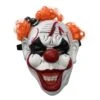 Super Soft Scary Clown Mask With Orange Hair