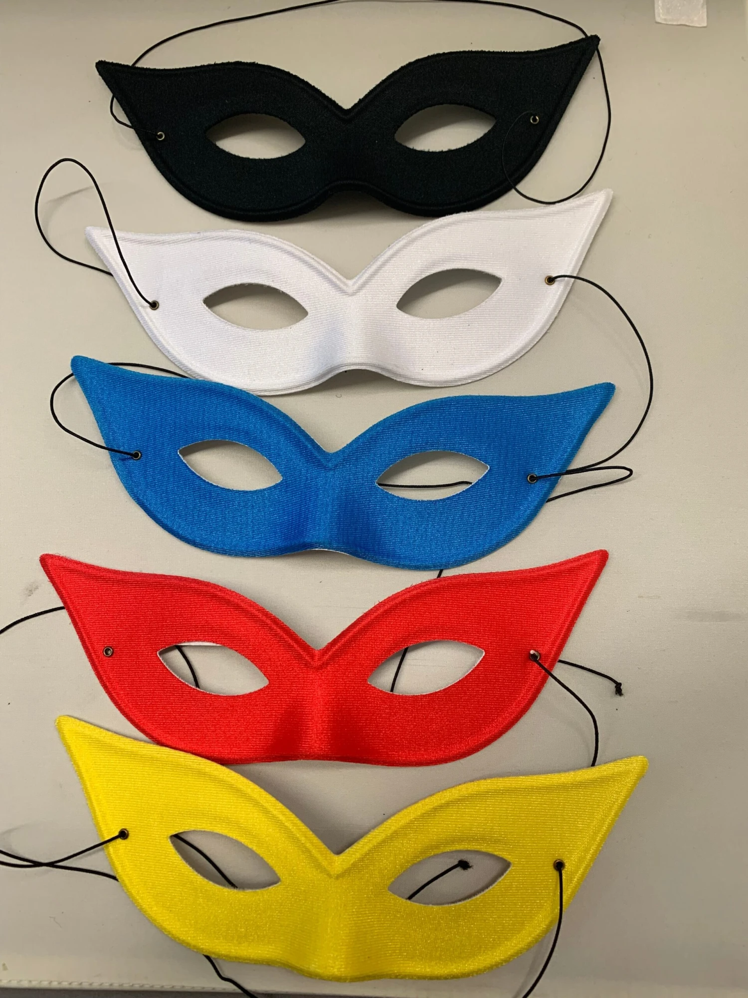 Solid Color Italian Harlequin Half Mask 1 Solid Color Italian Harlequin Half Mask