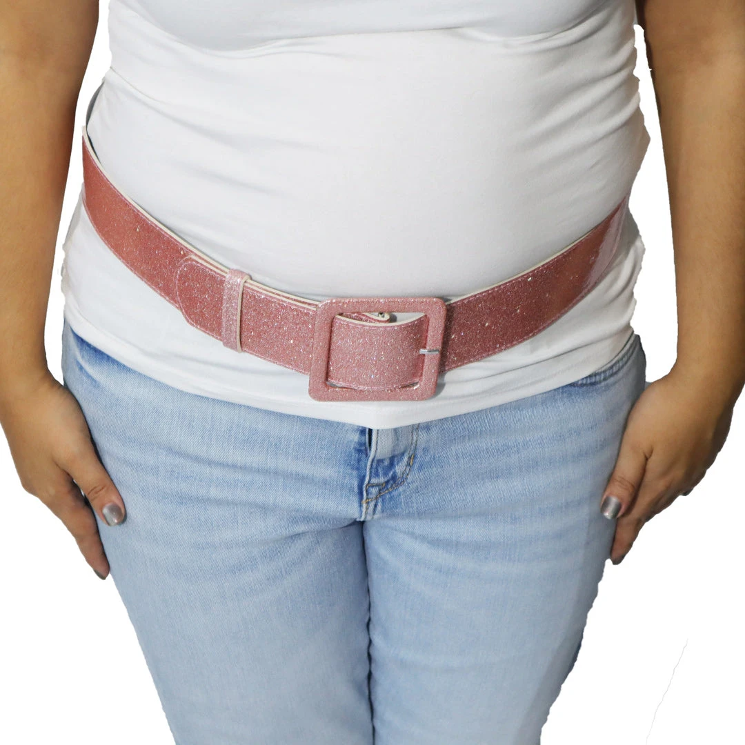 Pink Glitter Women's Belt 2 Pink Glitter Women's Belt - Image 2