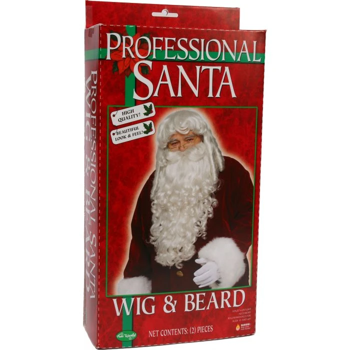 Fun World Professional Santa Wig & Beard Set 2 Fun World Professional Santa Wig & Beard Set - Image 2