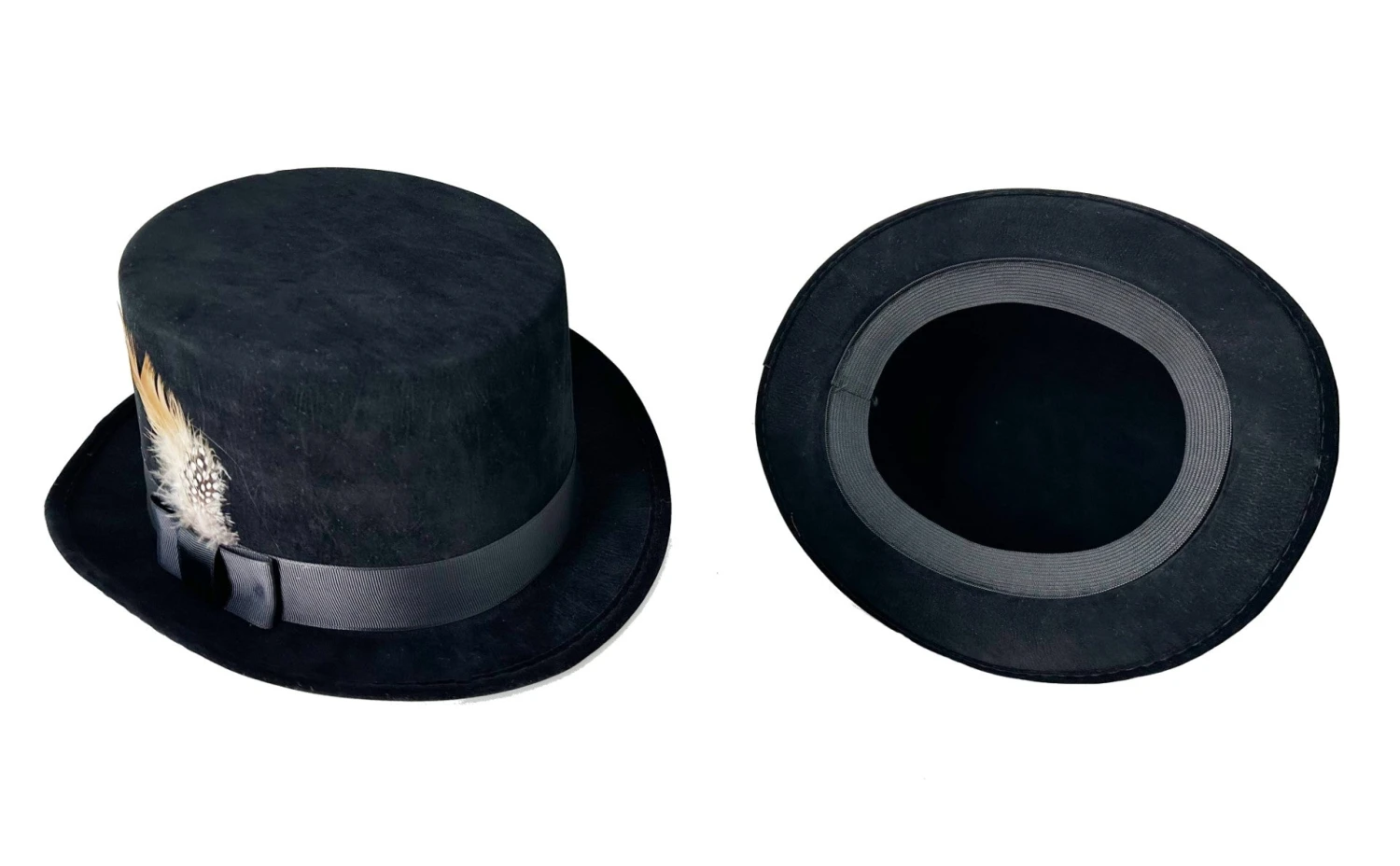 Wool Like Deluxe Classic Top Hat - Black 1 Wool Like Deluxe Classic Top Hat - Black