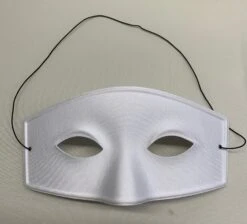 Italian Masked Hero Mask With Elastic Fastener - White