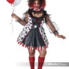 Plus Sized Twisted Clown Costume