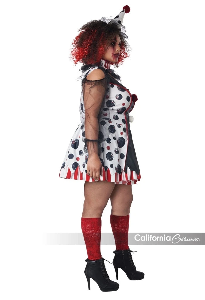 Plus Sized Twisted Clown Costume 2 Plus Sized Twisted Clown Costume - Image 2