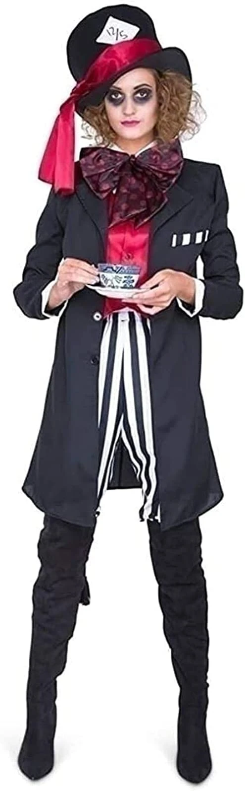 Black Hatter Girl Adult Costume 1 Black Hatter Girl Adult Costume