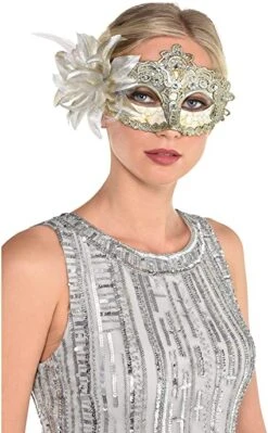 AMSCAN Half Mask - Jeweled Parisian
