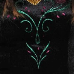 Disguise Anna Deluxe Adult Costume -Caufields Store 83151 glitter1