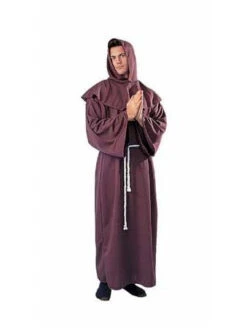 Super Deluxe Brown Monk Robe - Adult Plus