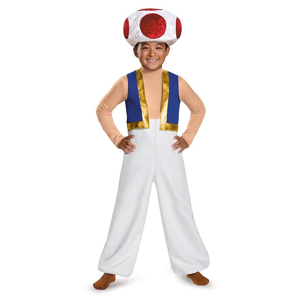 Disguise Super Mario Brothers - Toad Deluxe Child Costume 1 Disguise Super Mario Brothers - Toad Deluxe Child Costume