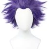 Purple Spike Anime Wig