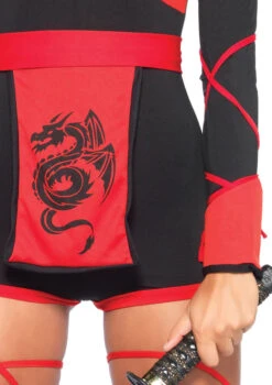 LEG AVENUE Red Dragon Ninja Costume Women's - Adult 8 LEG AVENUE Red Dragon Ninja Costume Women's - Adult -Caufields Store 8540101104 ALT03