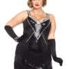 LEG AVENUE Glamour Flapper Adult Plus Size Costume
