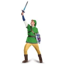 Disguise Link Deluxe Adult Costume The Legend Of Zelda -Caufields Store 85722 alt view