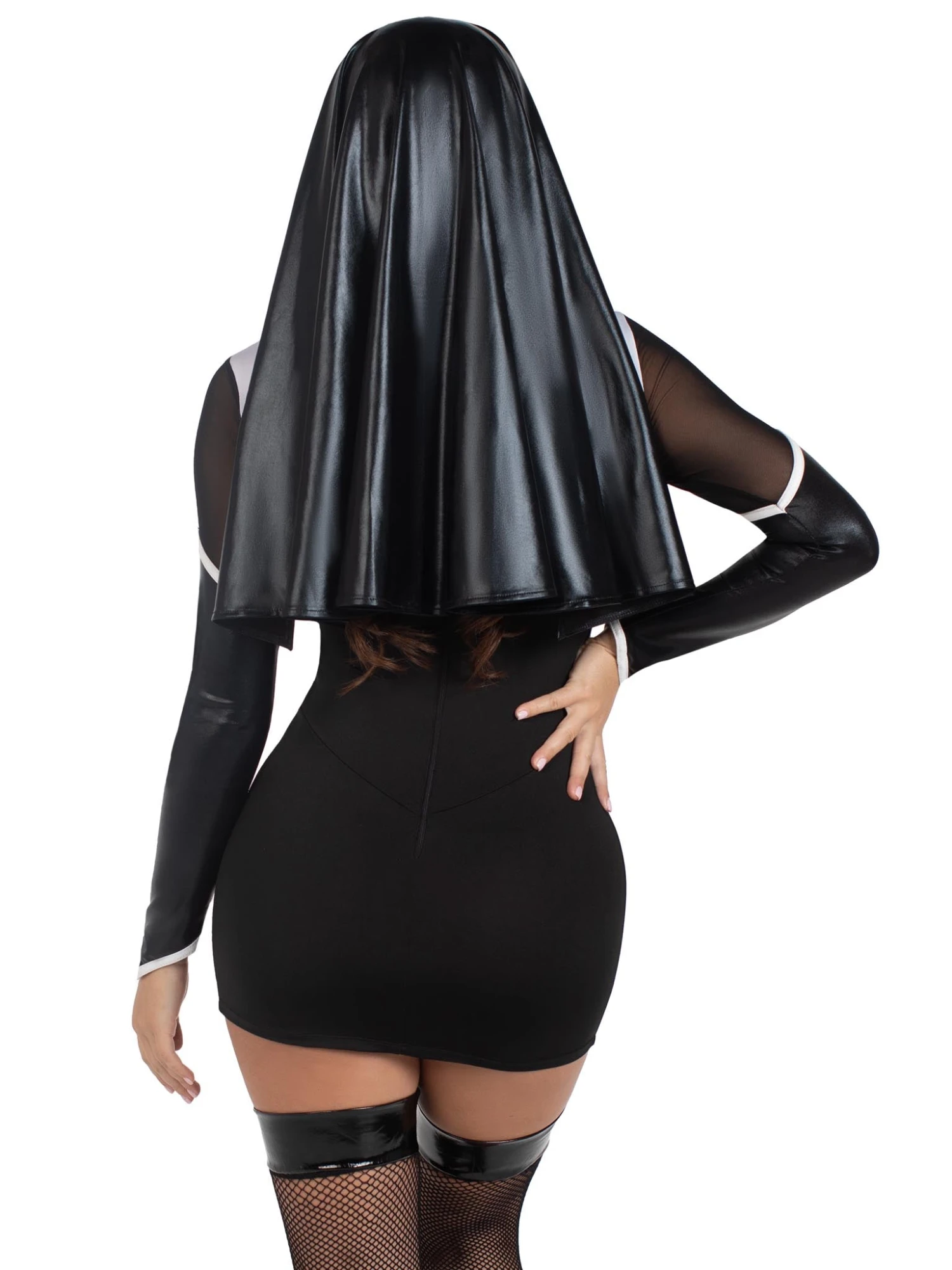 LEG AVENUE Holy Hottie Nun Costume - Adult 2 LEG AVENUE Holy Hottie Nun Costume - Adult - Image 2