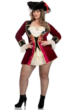 LEG AVENUE Captivating Pirate Captain Costume - Adult Plus