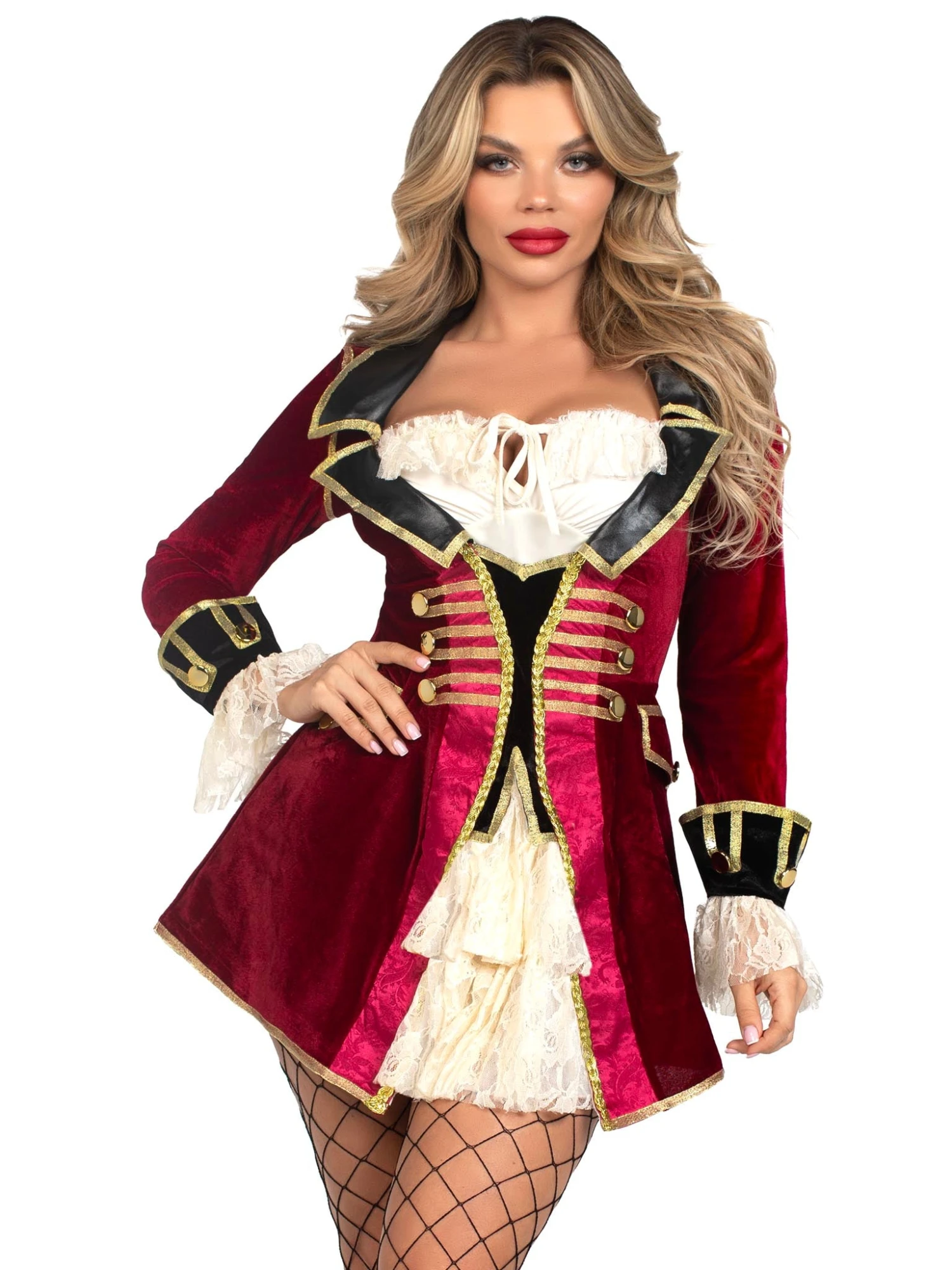 LEG AVENUE Captivating Pirate Captain Costume - Adult 3 LEG AVENUE Captivating Pirate Captain Costume - Adult - Image 3