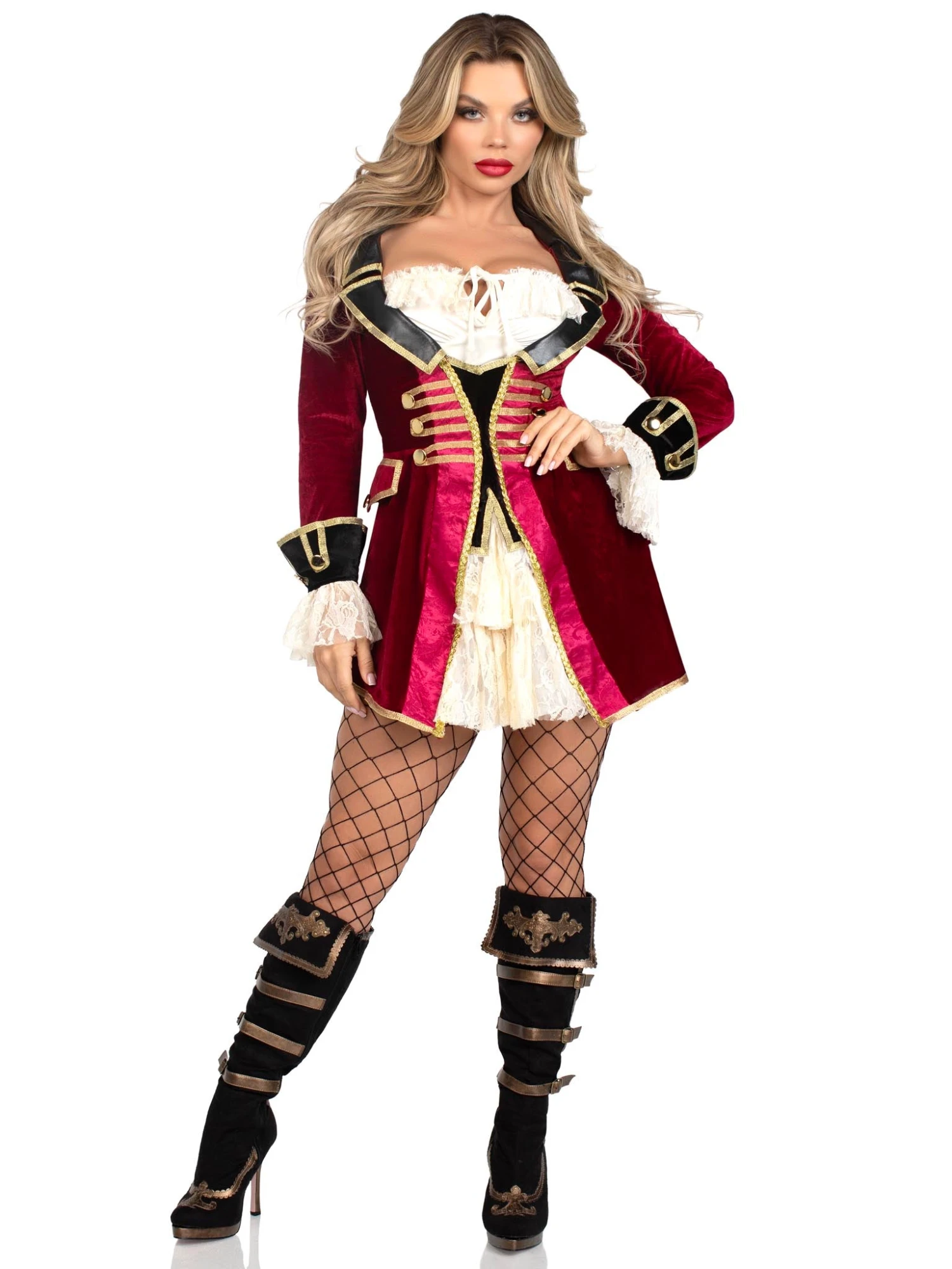LEG AVENUE Captivating Pirate Captain Costume - Adult 1 LEG AVENUE Captivating Pirate Captain Costume - Adult