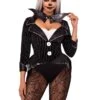 LEG AVENUE Women's Halloween Baddie Tuxedo Costume - Adult
