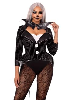 LEG AVENUE Women's Halloween Baddie Tuxedo Costume - Adult