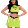 LEG AVENUE Super Baddie - Super Hero Cartoon Costume - Women's Lt Green