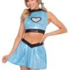 LEG AVENUE Super Sweetie - Super Hero Cartoon Costume - Women's Lt Blue