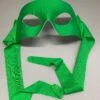 Italian Super Hero Mask With Cloth Ties - Green