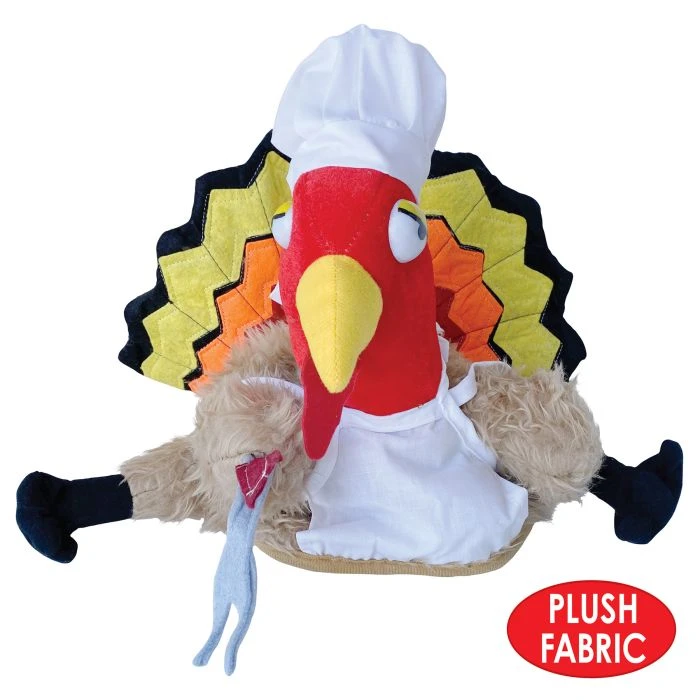Plush Turkey Chef Hat 2 Plush Turkey Chef Hat - Image 2