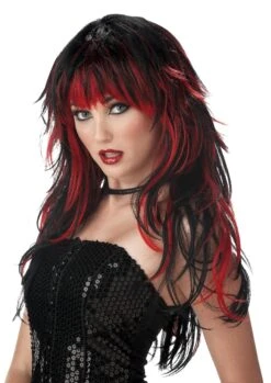 Black & Red Tempting Tresses Wig