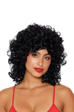 Dreamgirl 70's Black Curly Wig
