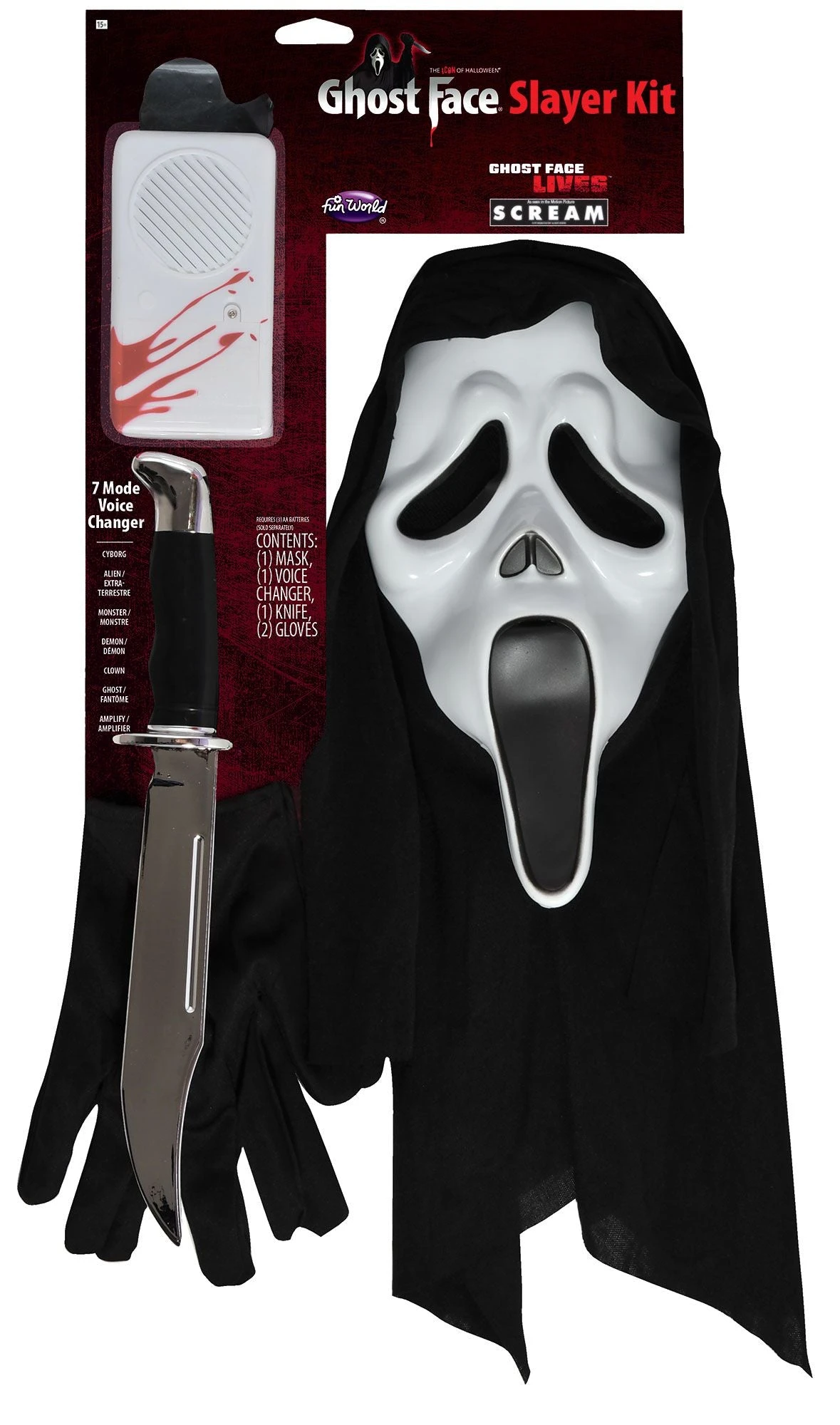 Fun World Ghostface Slayer Kit With Voice Changer 1 Fun World Ghostface Slayer Kit With Voice Changer