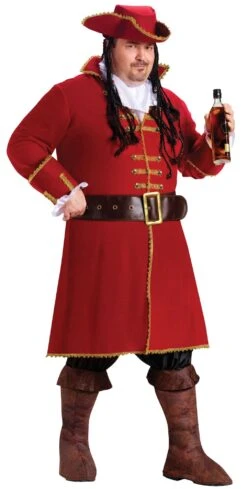 Fun World Plus Size Captain Blackheart Costume
