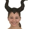 Evil Queen Horns On Headband With Silver Details