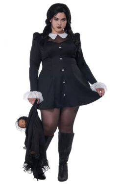 Gothic Mini Dress Costume - Plus Size