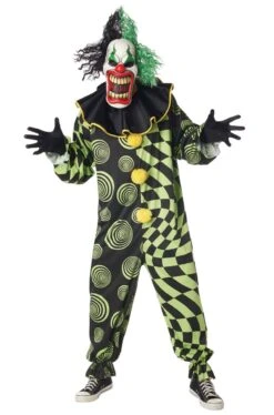 Funhouse Freak Clown Costume - Plus Size