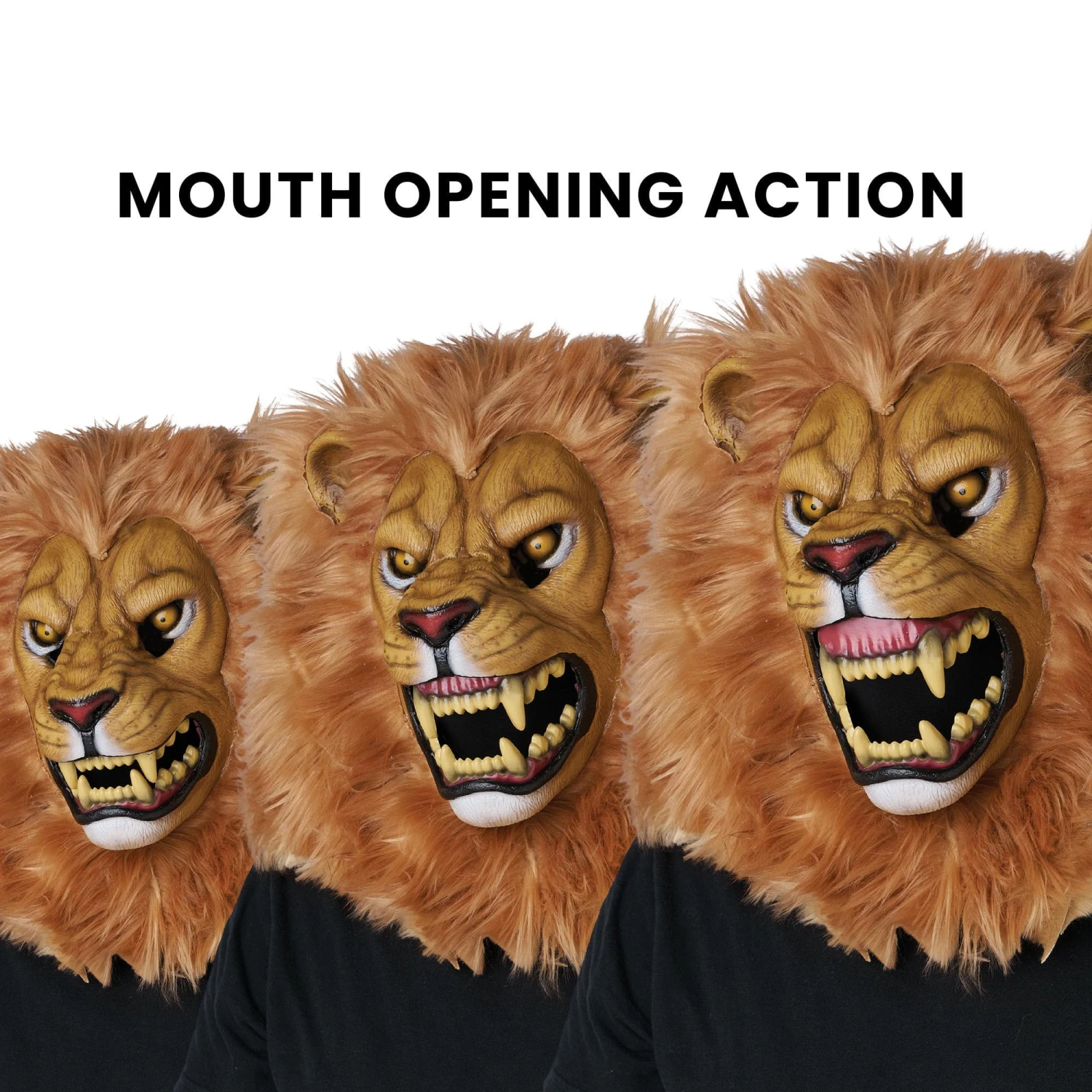 Ani-Motion Lion Mask - Adult 2 Ani-Motion Lion Mask - Adult - Image 2